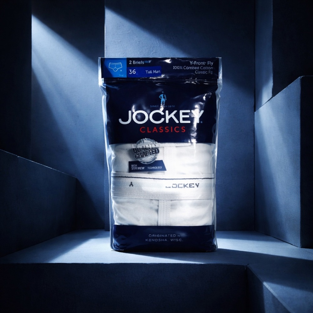 Jockey Classics Size 36 Tall Man Y front Fly Cotton Classic Fit 2 Pack Underwear